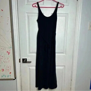 H&M Mama Calf Length Cotton Maternity Dress  Blue Size Small